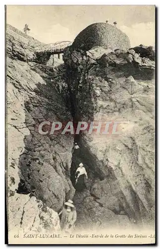 Ansichtskarte AK Saint Lunaire Le Decolle Entree de la Grotte des Sirenes