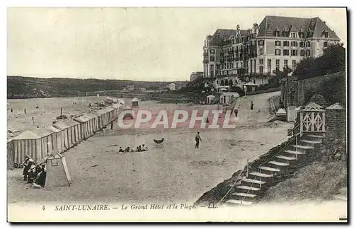 Cartes postales Saint Lunaire Le Grand Hotel et la Plage