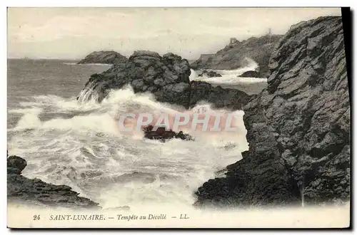 Cartes postales Saint Lunaire Tempete au Decolle