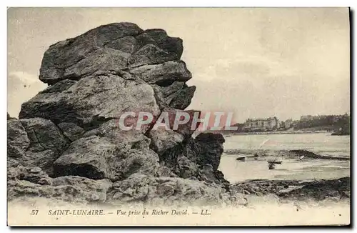 Cartes postales Saint Lunaire Vue prise du Rocher David