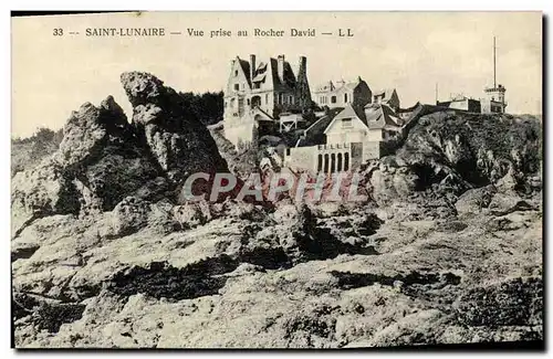 Cartes postales Saint Lunaire Vue prise au Rocher David