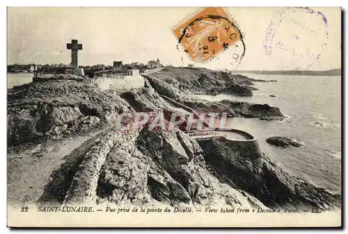 Ansichtskarte AK Saint Lunaire Vue prise de la Pointe du Decolle