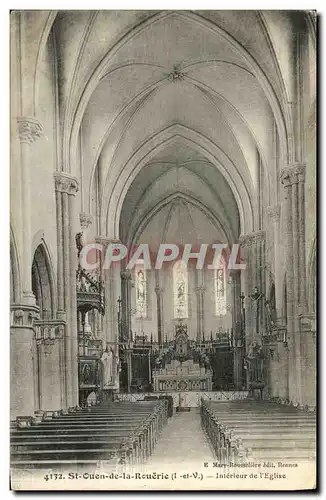 Cartes postales St Ouen de la Rouerie Interieur de l Eglise