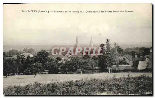 Cartes postales Saint Pern Panorama sur le Bourg et la Communaute des Petites Soeurs des Pauvres