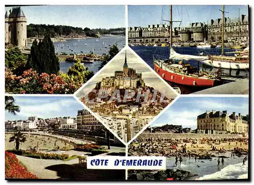 Cartes postales moderne St Servan St Malo Le Mont Saint Michel Dinard Parame