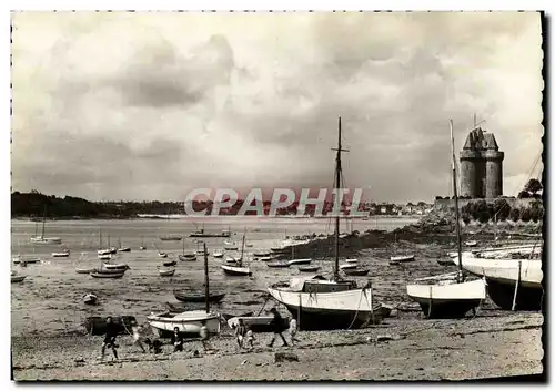 Cartes postales moderne Saint Servan Tour Solidor Port St pere Bateaux