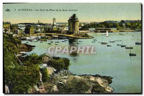 Cartes postales Saint Servan Le Port St Pere et la Sour Solidor