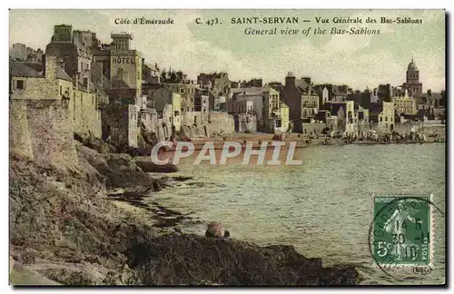 Cartes postales Saint Servan Vue Generale des Bas Sablons