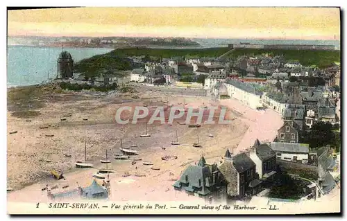 Cartes postales Saint Servan Vue generale du Port