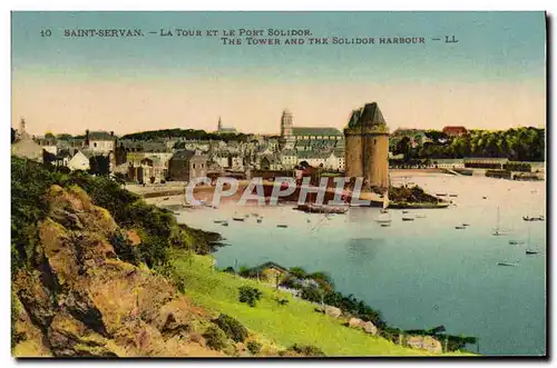 Cartes postales Saint Servan La Tour et Le Port Solidor