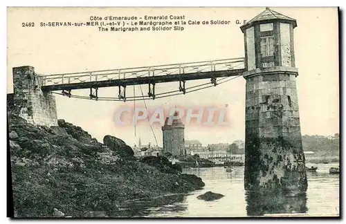 Cartes postales St Servan sur Mer Le Maregraphe et la Cale de Solidor