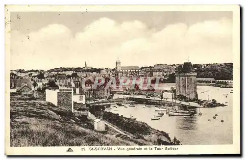 Cartes postales St Servan vue generale et la Tour Solidor