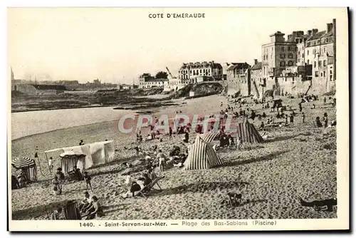 Cartes postales Saint Servan sur Mer Plage des Bas Sablons