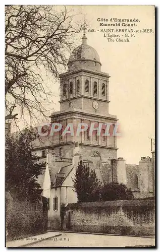 Ansichtskarte AK Saint Servan sur Mer L Eglise