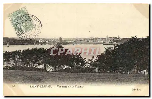 Cartes postales Saint Servan Vue prise de la Vicomte