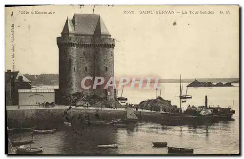 Cartes postales Saint Servan La Tour Solidor Bateau