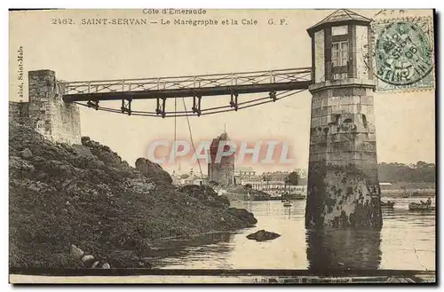 Cartes postales Saint Servan Le Maregraphe et la Cale