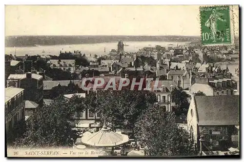 Cartes postales Saint Servan Vue sur la Rance