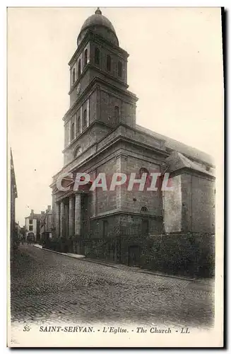 Ansichtskarte AK Saint Servan L Eglise