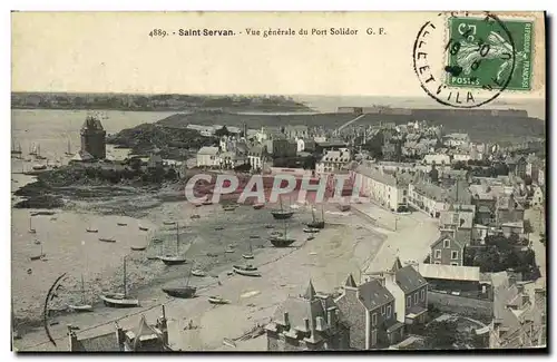 Cartes postales Saint Servan Vue generale du Port Solidor