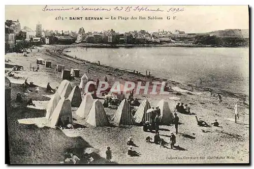 Cartes postales Saint Servan La Plage des Bas Sablons