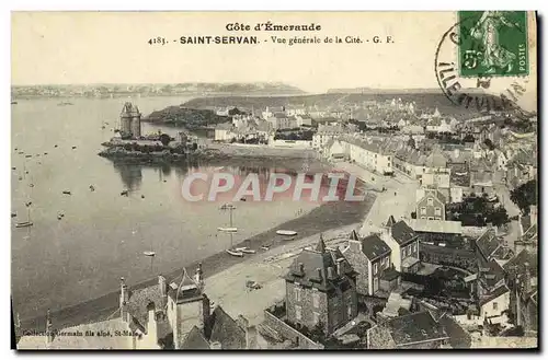 Cartes postales Saint Servan Vue generale de la Cite