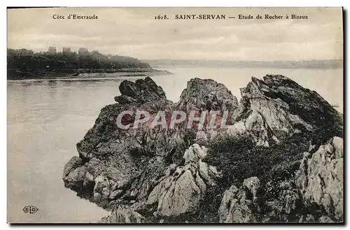 Cartes postales Saint Servan Etude de Rocher a Bizeux