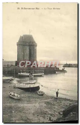 Cartes postales St Servan sur Mer La Tour Solidor Bateaux