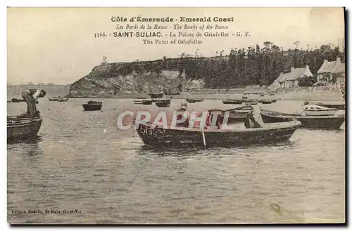 Cartes postales Saint Suliac Le Pointe de Grinfollet Barque