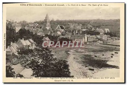 Ansichtskarte AK Saint Suliac Vue generale Eglise et clocher