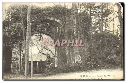 Cartes postales Rennes Ruines de l Abbaye de St Sulpice la Foret