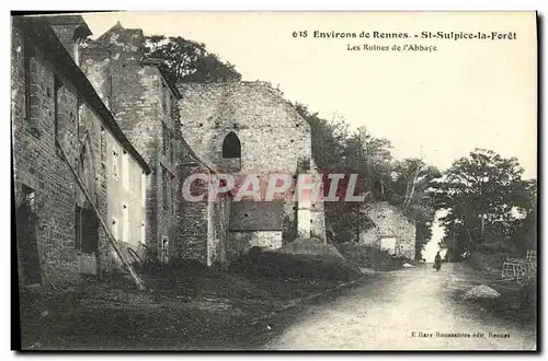 Ansichtskarte AK Environs de Rennes St Sulpice la Foret Les ruines de l abbaye