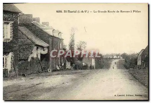 Cartes postales St Thurial La Grande Route de Rennes a Plelan