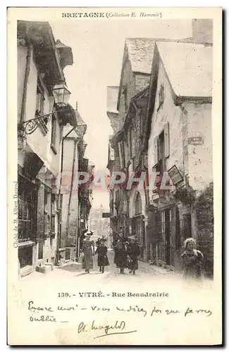 Cartes postales Vitre Rue Beaudrairie Enfants