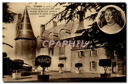 Cartes postales Vitre Le Chateau des Rochers Madame de Sevigne