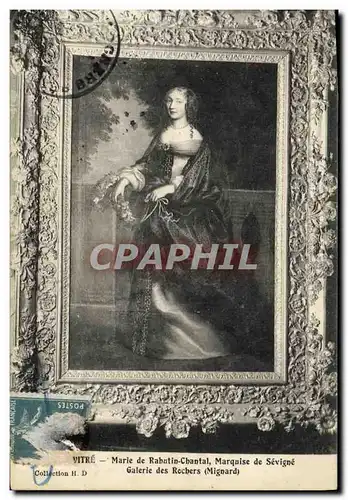 Ansichtskarte AK Vitre Marie de Rabutin Chantal Marquise de Sevigne Galerie des Rochers Mignard