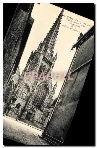 Cartes postales Vitre Eglise Notre Dame Gargouille de la maison Renaissance