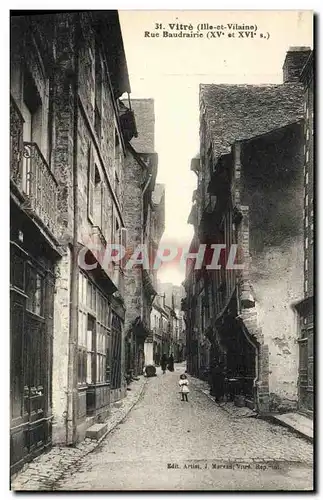 Cartes postales Vitre Rue Baudrairie