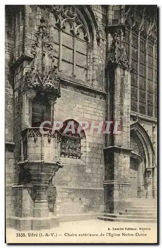 Ansichtskarte AK Vitre Chaire Exterieure de L Eglise Notre Dame