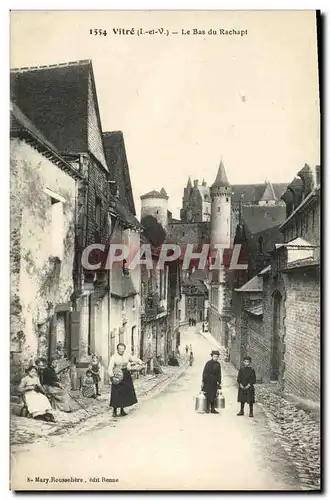 Cartes postales Vitre Le Bas du Rachapt Enfants Femmes olklore