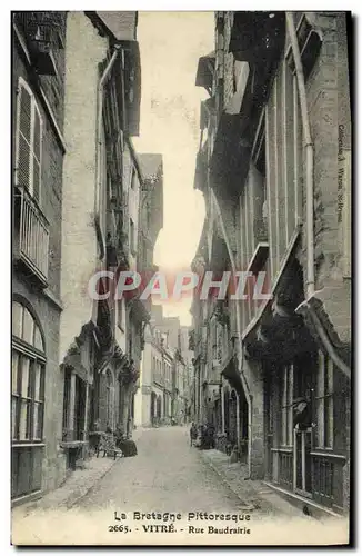 Cartes postales Vitre Rue Baudrairie