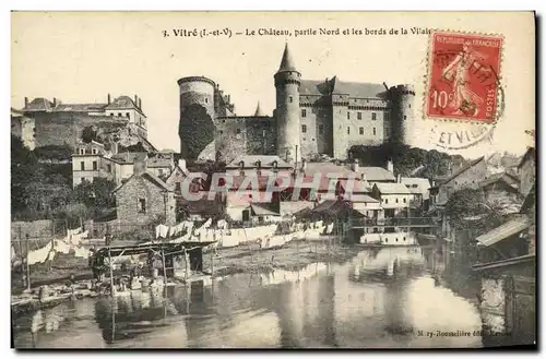 Cartes postales Vitre Le Chateau Partie Nord et les Bords de la Villaine Lavoir lavandieres