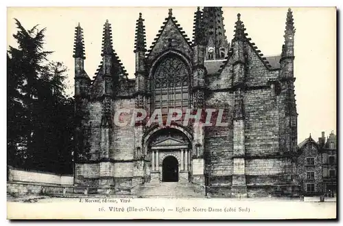 Cartes postales Vitre Eglise Notre Dame Cote Sud