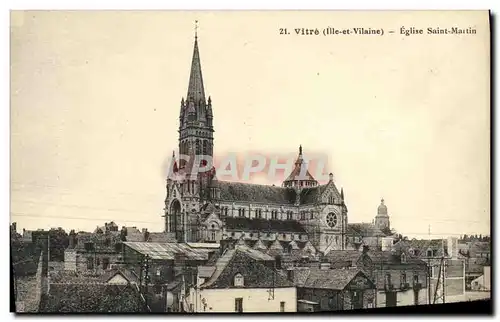 Cartes postales Vitre Eglise Saint Martin