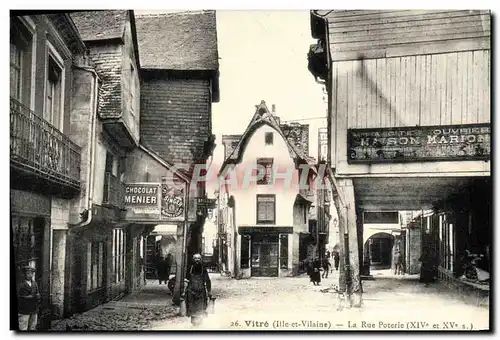 Cartes postales Vitre La Rue Poterie