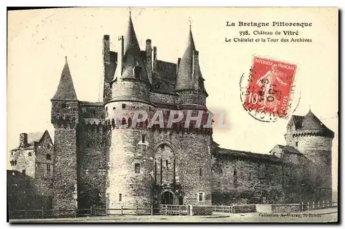 Cartes postales Vitre Le Chatelet et la Tour des Archives