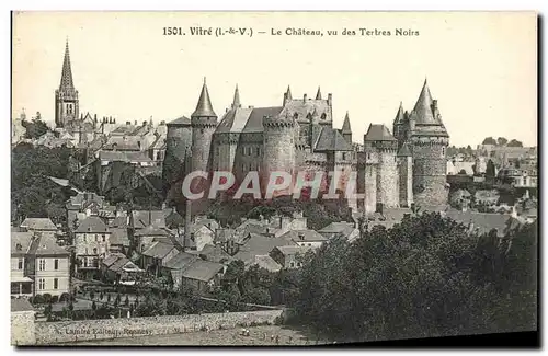 Cartes postales Vitre Le Chateau Vu des Tertres Noirs