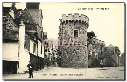 Cartes postales Vitre Roue Et Tour d En Bas