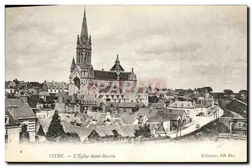 Ansichtskarte AK Vitre L Eglise Saint Martin