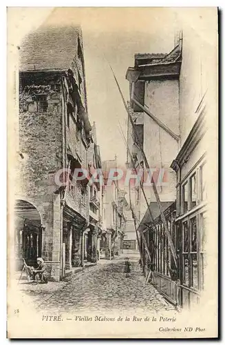 Cartes postales Vitre Vieilles Maisons de la Rue de la Poterie